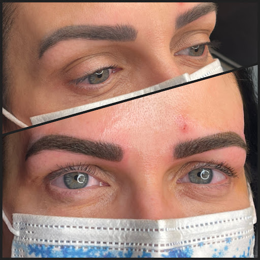 Explore half moon tattoo ideas, creative tattoo ideas in Peoria Heights, available at BeautiFULL Brows By Jen Microblading - Permanent Makeup Wild Honey Beauty Studio