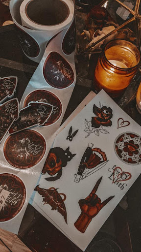 Explore small beachy tattoo ideas, creative tattoo ideas in Ludlow, available at Lair O Lilith Tattoo Shop