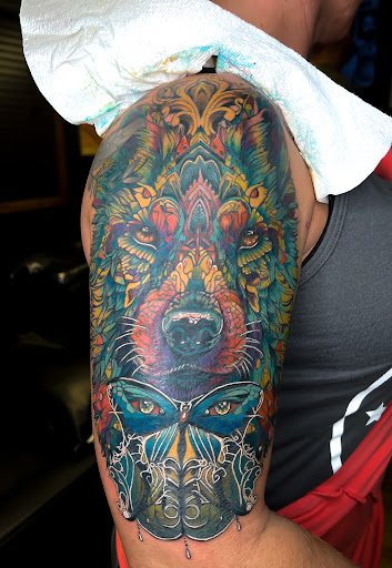 Explore tattoo shop name ideas, creative tattoo ideas in Fairmont, available at Heretic Ink