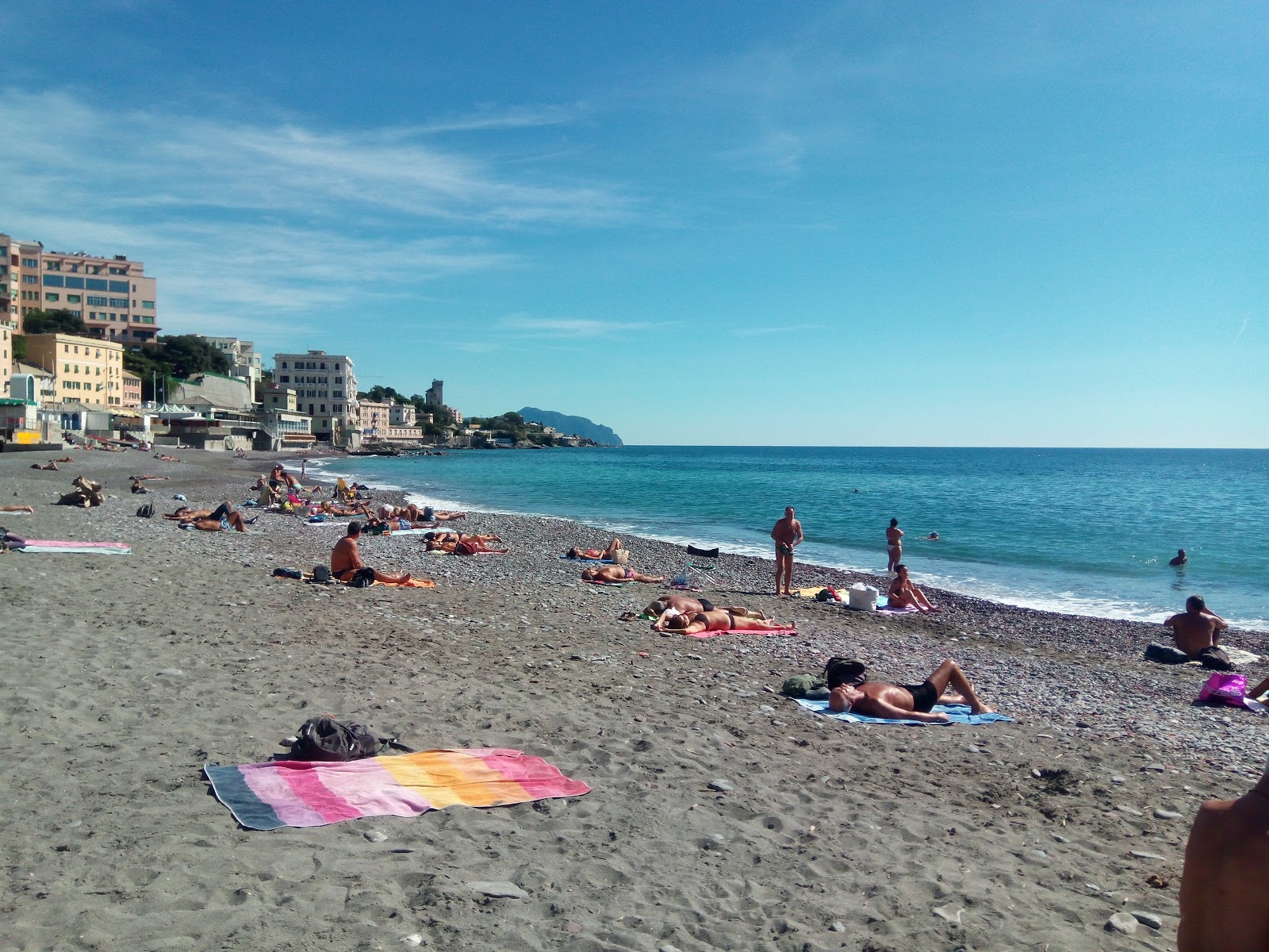 Foto van Spiaggia Sturla met gemiddeld niveau van netheid
