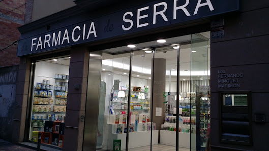 Farmacia Fernando Minguet Carrer de la Verge dels Àngels, 5, 46118 Serra, Valencia, España