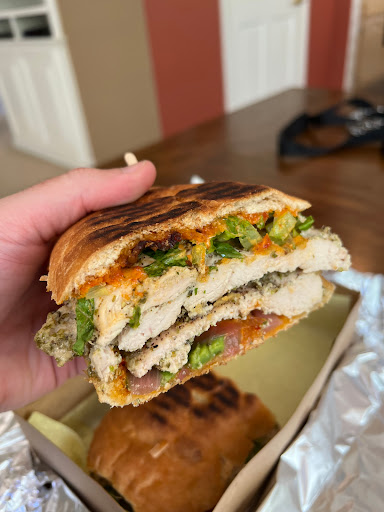 Chicken Firecracker Sandwich w/ lettuce instead of arugula