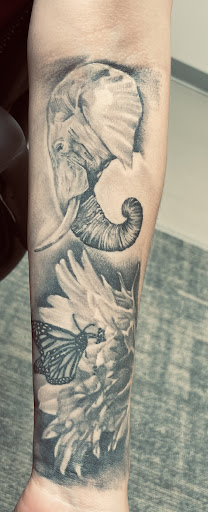 Explore lv tattoo ideas, creative tattoo ideas in Cromwell, available at Warpath Studio