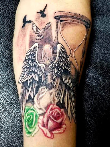 Explore chest piece tattoo ideas for women, creative tattoo ideas in Nevada, available at Generation X Tattoos and Piercings