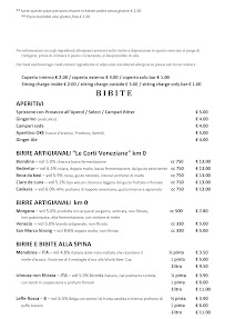 OKE Zattere à Venice menu