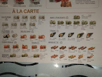 Carte du Sushi Bento Express à Sainte-Geneviève-des-Bois