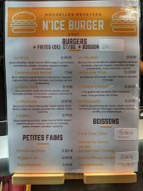 Menu du N'ice Burger - Haguenau à Haguenau