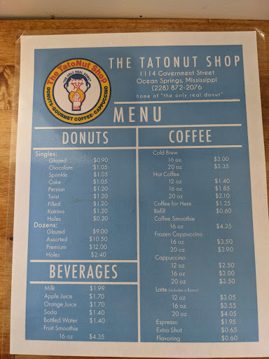 Donut Shop «Tato-Nut Donut Shop», reviews and photos, 1114 Government St, Ocean Springs, MS 39564, USA
