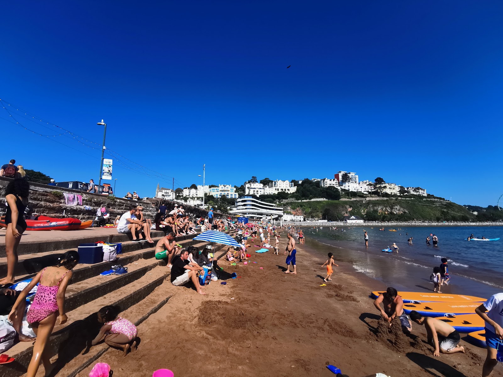 Foto van Torre Abbey Sands met ruime baai