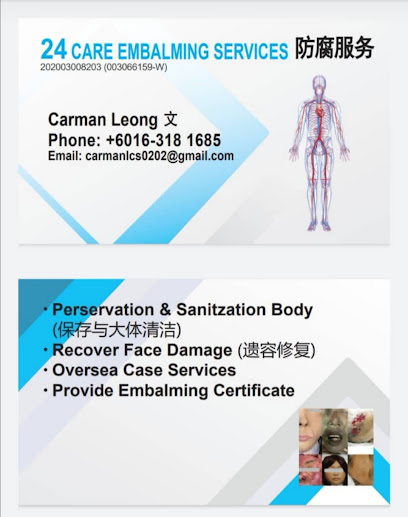 24 care embalming services