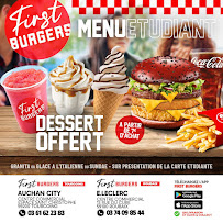 FIRST burgers - TOURCOING à Tourcoing menu