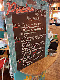 La Piscine à Nantes menu