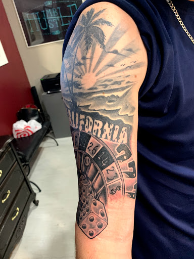Explore military sleeve tattoo ideas, creative tattoo ideas in Cape Coral, available at UNRIVALED INK