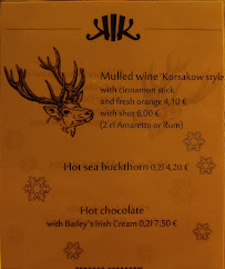 Restaurant allemand Kurhaus Korsakow à Berlin - menu / carte