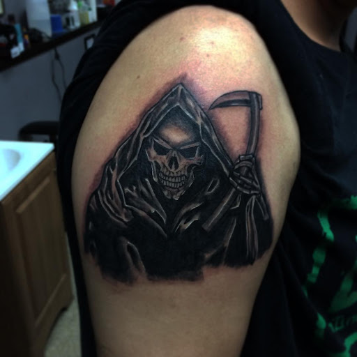 Explore cute dog tattoos ideas, creative tattoo ideas in Stockton, available at Stockton Tattoo & Piercing