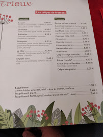 Crêperie Les Jardins Du Trieux, Pontrieux à Pontrieux (le menu)