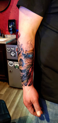 Explore capricorn tattoo ideas for men, creative tattoo ideas in Kalispell, available at Swindler Ink