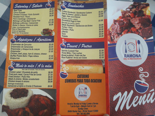 Restaurant «Ramona Deli y Restaurant», reviews and photos, 3549 Recker Hwy, Winter Haven, FL 33880, USA