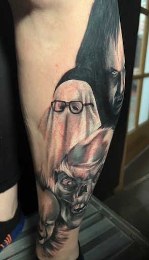 Explore wife name tattoo ideas for husband, creative tattoo ideas in Saint Paul, available at Black Coffin Tattoo