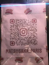 Menu du Matsusaka à Paris