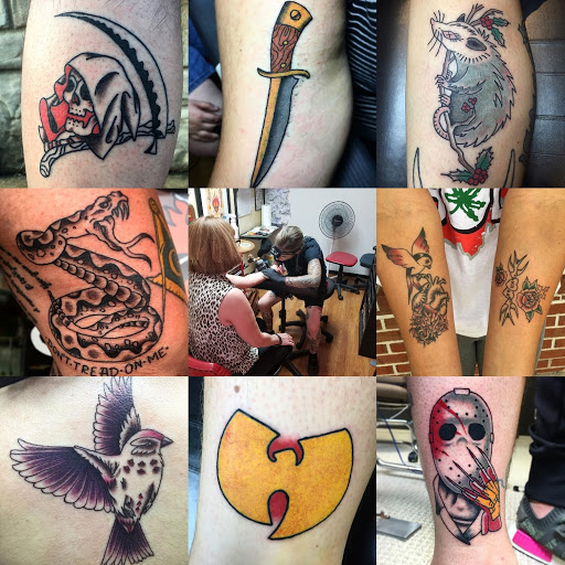 Explore golden retriever tattoo ideas, creative tattoo ideas in Columbia, available at Nyce Tattoos