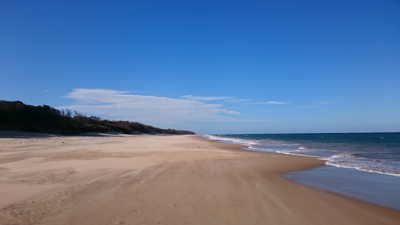 Foto van Mcloughlins Beach met helder fijn zand oppervlakte