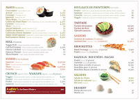 Menu du Sushi Hua à Sainte-Marie-la-Mer