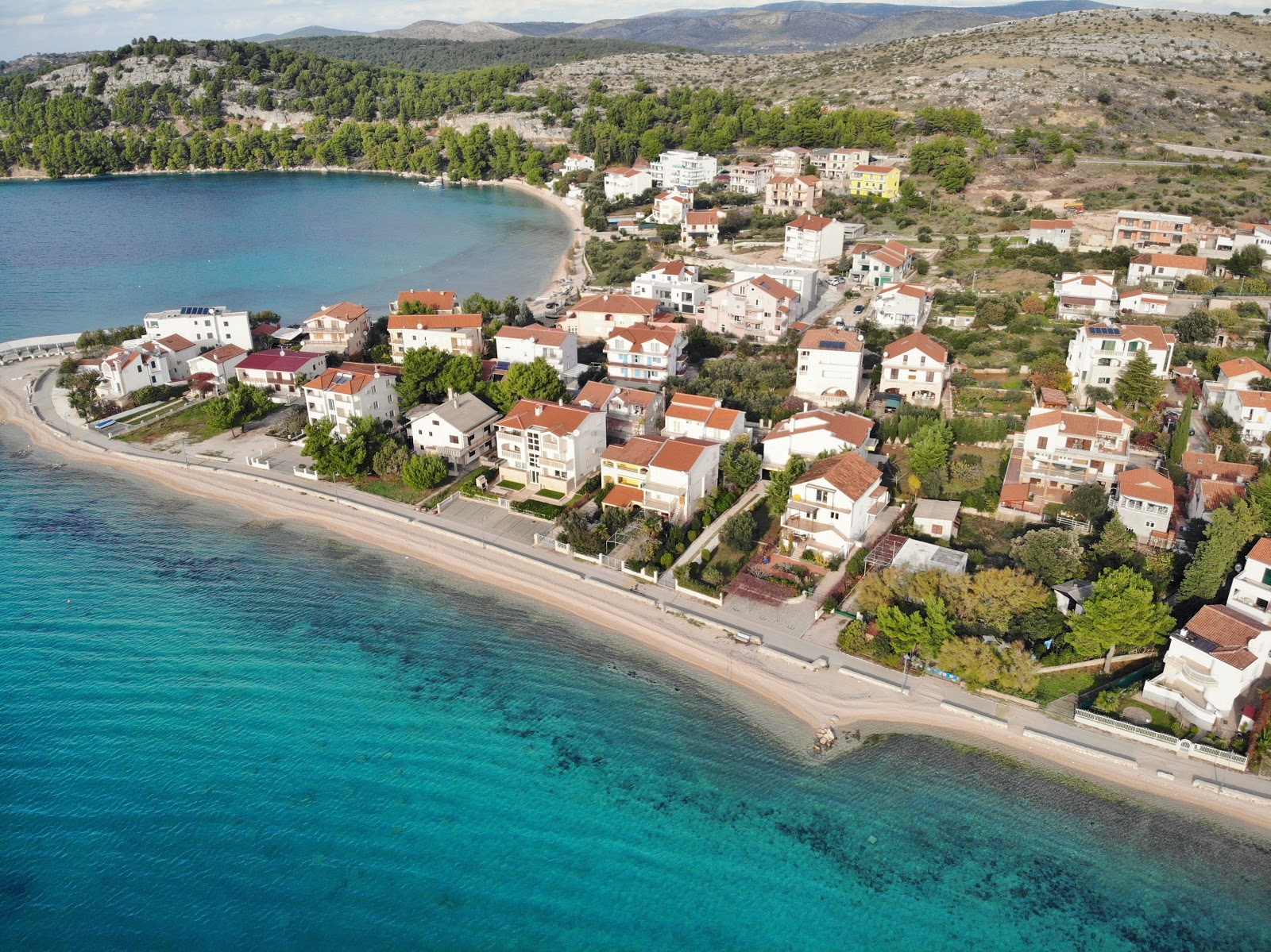 Fotografija Zaboric beach z turkizna čista voda površino