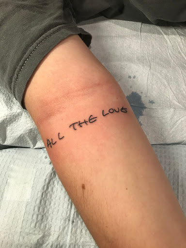 Explore coffee tattoo ideas, creative tattoo ideas in Libertyville, available at Lucky Seven Tattoo