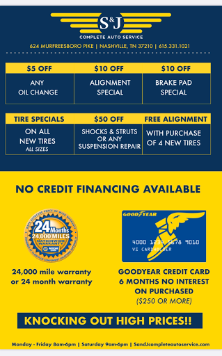 Auto Repair Shop «S & J Complete Auto», reviews and photos, 624 Murfreesboro Pike, Nashville, TN 37210, USA