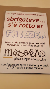 Mattarello Pisana à Rome menu