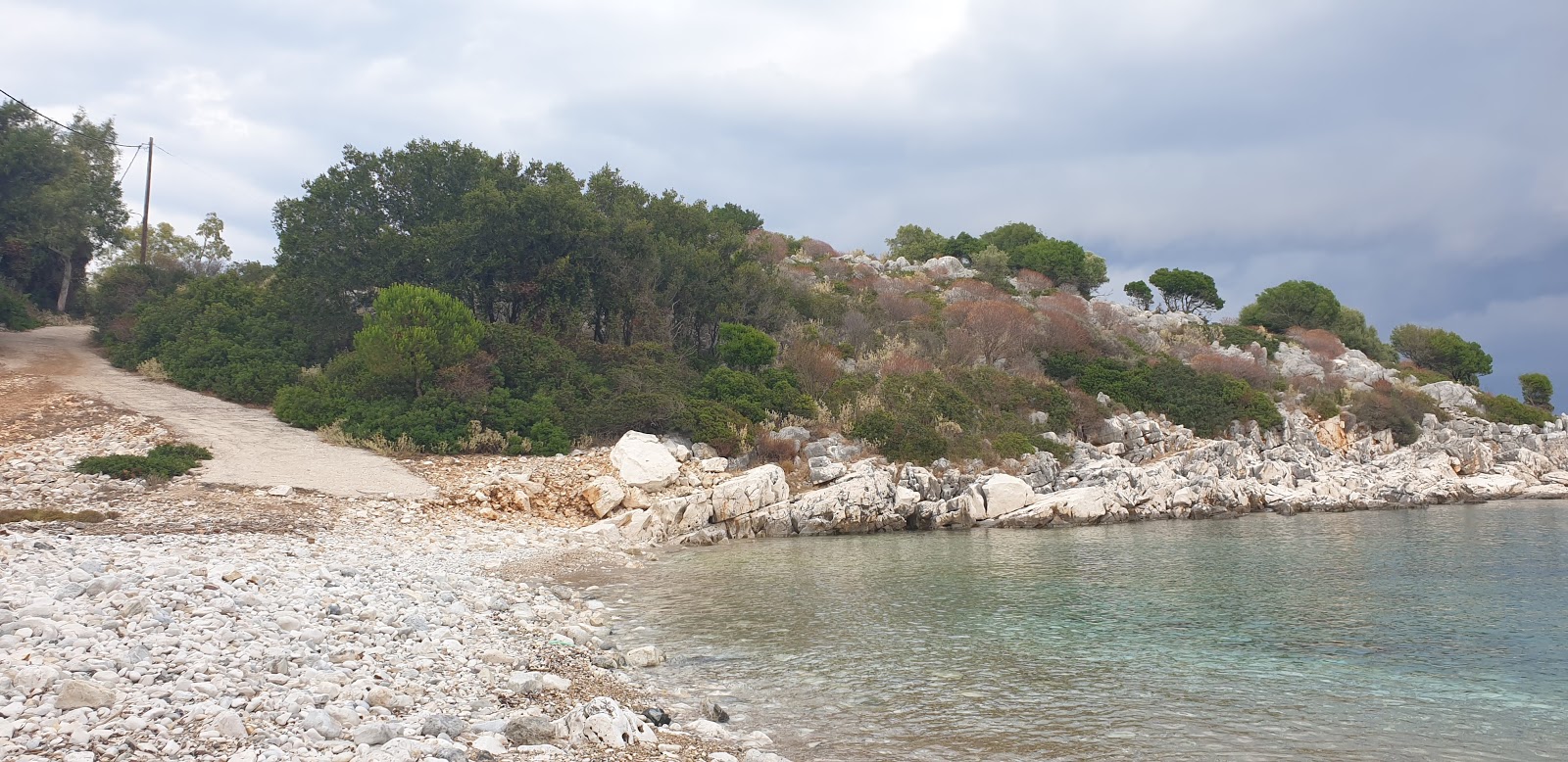 Photo of Ampelakia Paralia with rocks cover surface