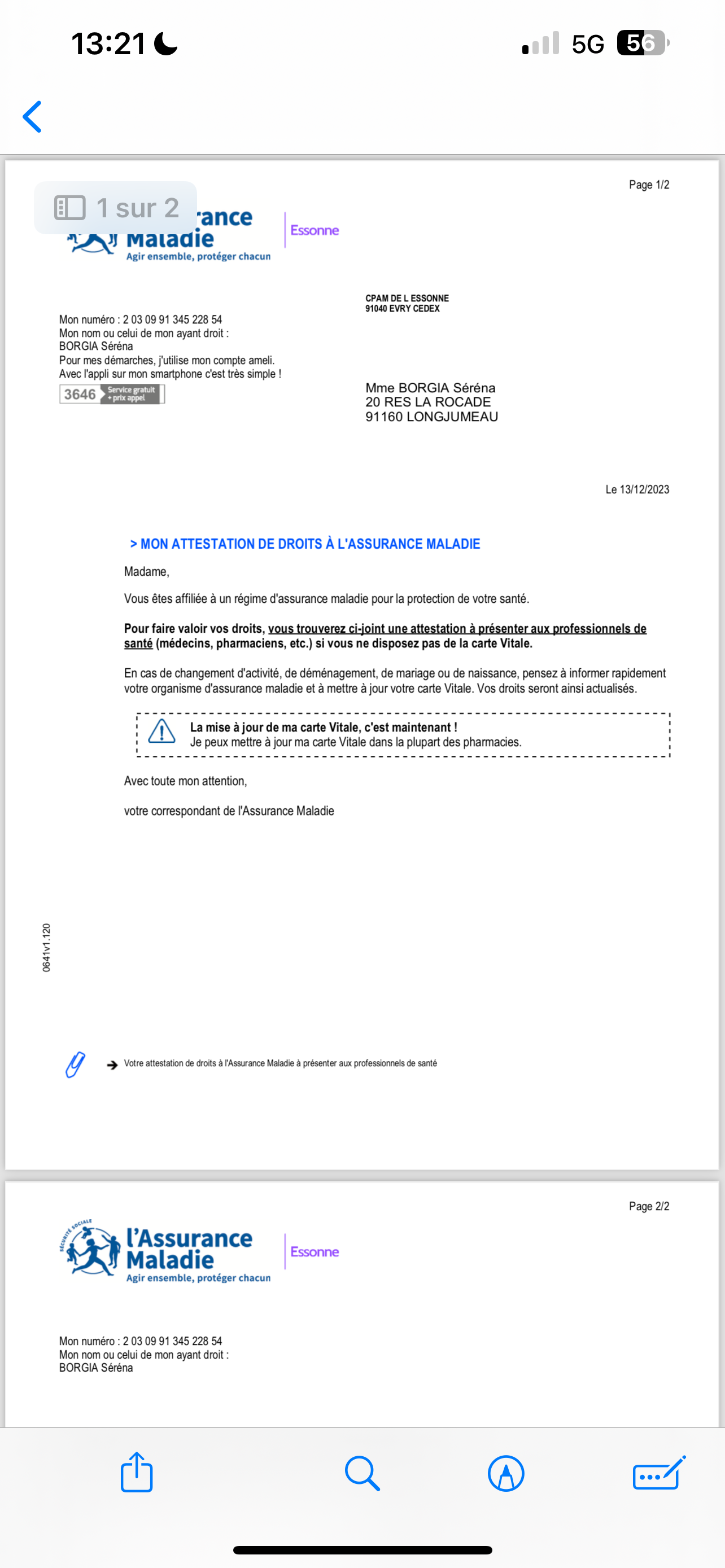 Photo n° 1 de l'avis de Serena.o fait le 13/12/2023 à 12:21