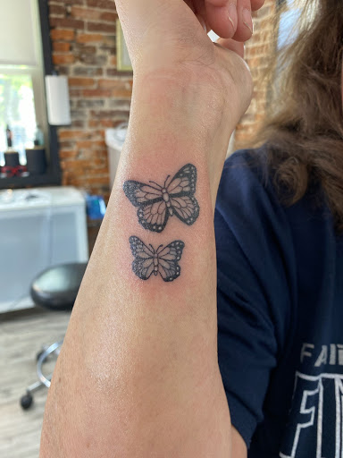 Explore saint tattoo ideas, creative tattoo ideas in Dayton, available at Aisle 9 Tattoo