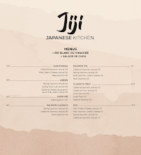 Restaurant Jiji Japanese Kitchen à Paris (la carte)