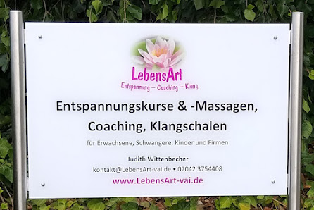 LebensArt - Entspannung, Coaching, Klang - Judith Wittenbecher Hohbergstraße 2/12, 71665 Vaihingen an der Enz, Deutschland