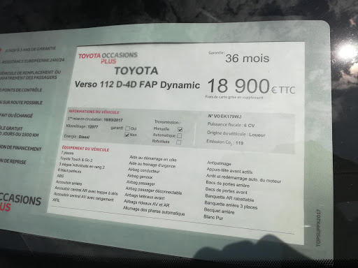 Pièces toyota en Lyon