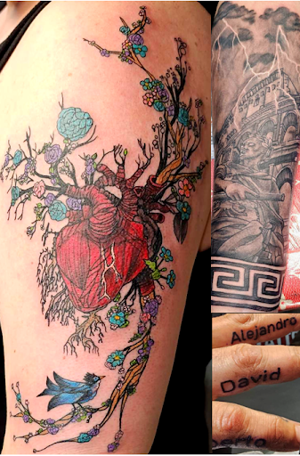 Explore dirty dancing tattoo ideas, creative tattoo ideas in London, available at Distinction Tattoo Studio