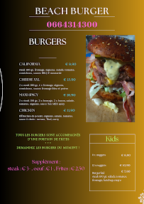Hamburger du Restaurant de hamburgers Beach Burger à Clohars-Carnoët - n°9