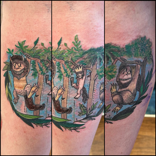 Explore rush tattoo ideas, creative tattoo ideas in Springfield, available at Poke and a Rub art studio