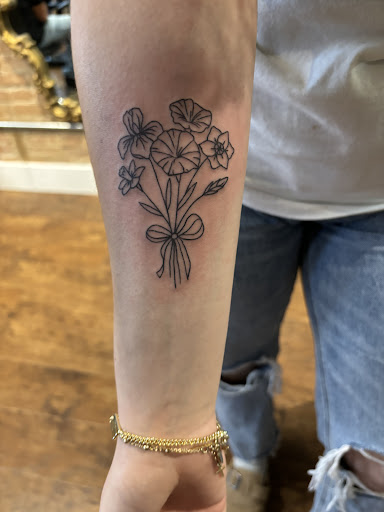 Explore letter e tattoo ideas, creative tattoo ideas in Le Mars, available at Out of Town Tattoo