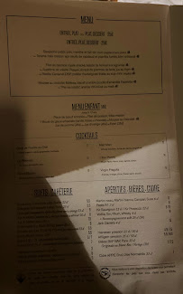 Restaurant français Chai 33 à Paris (la carte)