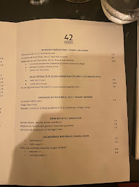 Restaurant végétalien 42 Degrés à Paris (le menu)