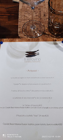 Il Ritrovino à Castiglione della Pescaia carte