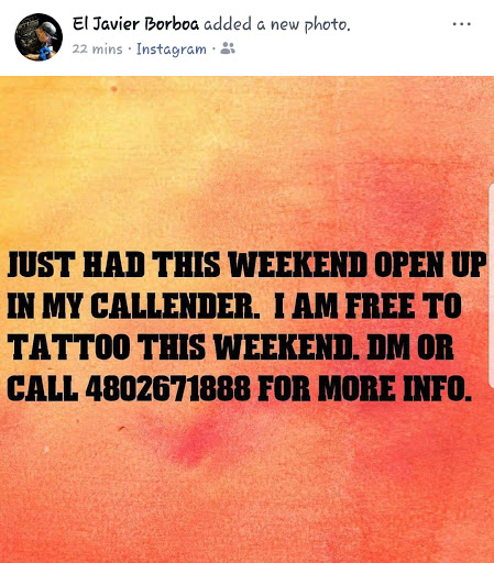 Tattoo Shop «Inkz Tattoo Company», reviews and photos, 9206 S Avenida del Yaqui #4, Guadalupe, AZ 85283, USA