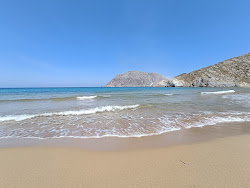 Foto di Psili Amos Beach e l'insediamento