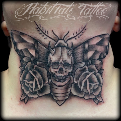 Find dog tattoo idea for your next unique tattoo in Goldsboro at HabitTats Tattoos & Body Piercing