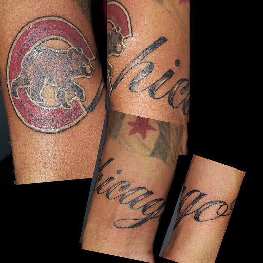 Explore giraffe tattoo ideas, creative tattoo ideas in Oak Forest, available at Peace Of Art Tattoo And Art Studio