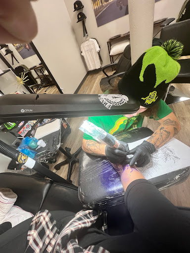 Explore tattoo music sleeve ideas, creative tattoo ideas in Ocoee, available at Fine Ink Studios Tattoos