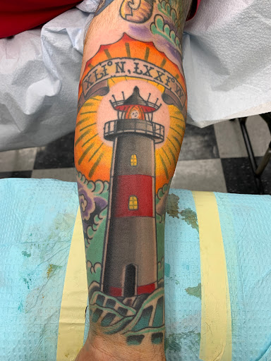 Explore cool stick and poke tattoo ideas, creative tattoo ideas in Cranston, available at TomButts Tattoo LLC